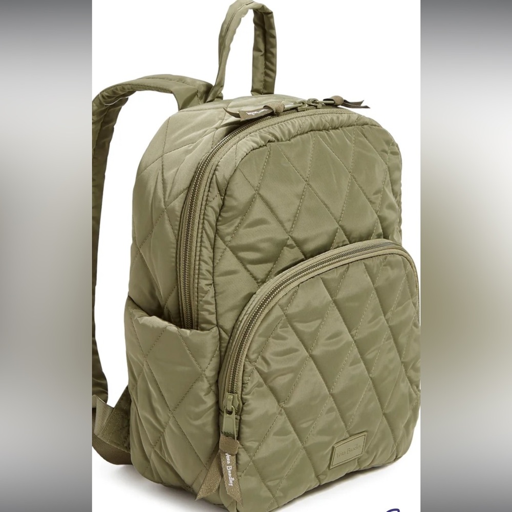 NEW Vera Bradley Sage  Green Ultralight  Backpack  Water Repellent NWT $185